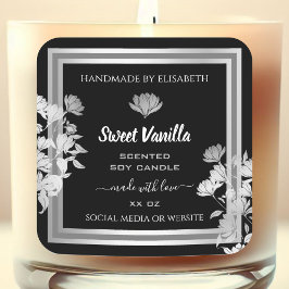 Etiquetas de encapsulamento de produto floral pret