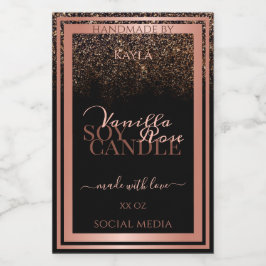 Etiquetas de encapsulamento de produto preto cláss