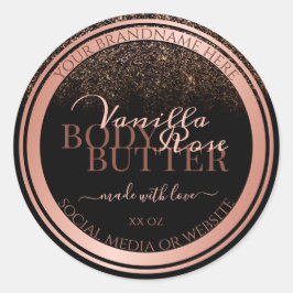 Etiquetas de encapsulamento de produto preto cláss