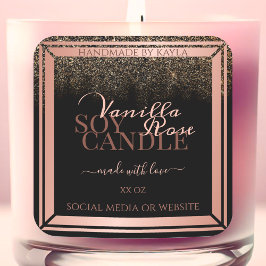 Etiquetas de encapsulamento de produto preto impre