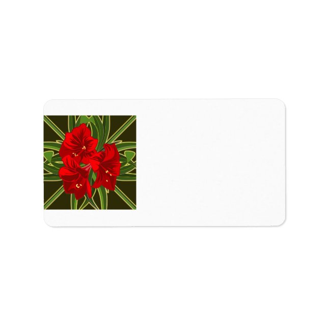 Etiquetas de Endereço Amaryllis (Frente)