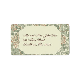 Etiquetas de Endereço Antigas de Casamento