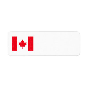 Etiquetas de endereço CANADENSES da BANDEIRA