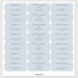 Etiquetas de Endereço Convidado do Chá de fraldas