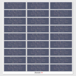 Etiquetas de Endereço Convidado para Blush de Mari