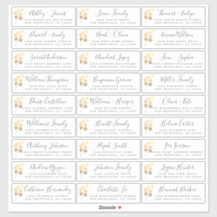 Etiquetas de Endereço Convidado para Casamento de