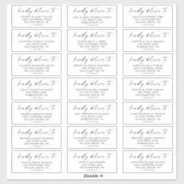 Etiquetas de Endereço Convidado para Casamento de 