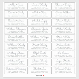 Etiquetas de Endereço Convidado para Casamento Pe