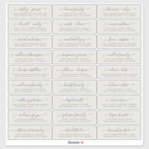 Etiquetas de Endereço Convidado para Casamento Per