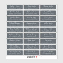 Etiquetas de Endereço Convidado para Casamento Per