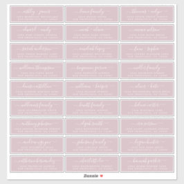 Etiquetas de Endereço Convidado para Casamento Per