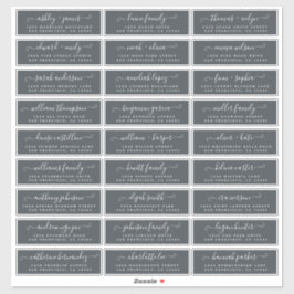 Etiquetas de Endereço Convidado para Casamento Per