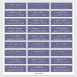 Etiquetas de Endereço Convidado para Casamento Per