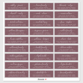 Etiquetas de Endereço Convidado para Casamento Per