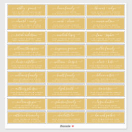 Etiquetas de Endereço Convidado para Casamento Per