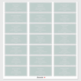 Etiquetas de Endereço Convidado para Casamento Tea