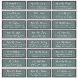 Etiquetas de Endereço Convidado para Casamento Ve