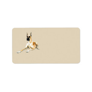 Etiquetas de endereço da arte do cão de great da