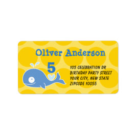 Etiquetas de endereço de aniversário da Criança de