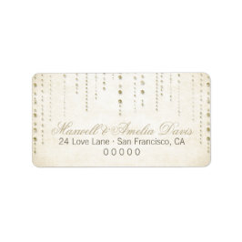 Etiquetas de Endereço de Casamento de Olhar para a