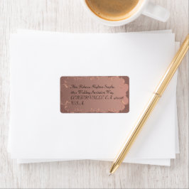 Etiquetas de endereço de casamento Dourado Elegant