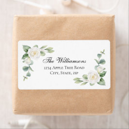 Etiquetas de Endereço de Casamento Elegantes Flora