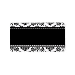 Etiquetas de endereço de Casamento tema damasco pr