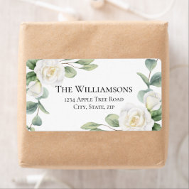 Etiquetas de Endereço de Casamento Vintage Floral 