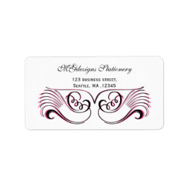 etiquetas de endereço de chic Business cor-de-rosa