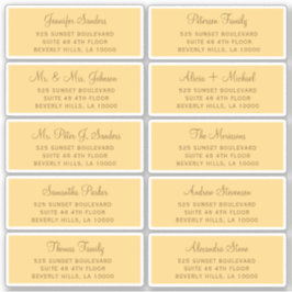 Etiquetas de endereço de convidado de casamento