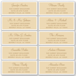 Etiquetas de endereço de convidado de casamento