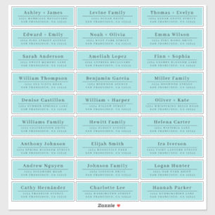 Etiquetas de Endereço de Convidado de Casamento A