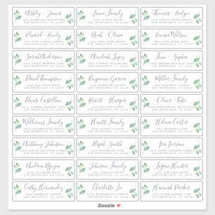 Etiquetas de Endereço de Convidado de Casamento P