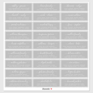 Etiquetas de Endereço de Convidado de Casamento P