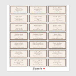 Etiquetas de Endereço de Convidado do Boho Minimal