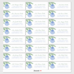 Etiquetas de endereço de convidado do Enfeites de