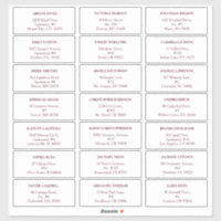 Etiquetas de Endereço de Convidado para Casamento