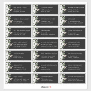 Etiquetas de Endereço de Convidado para Casamento