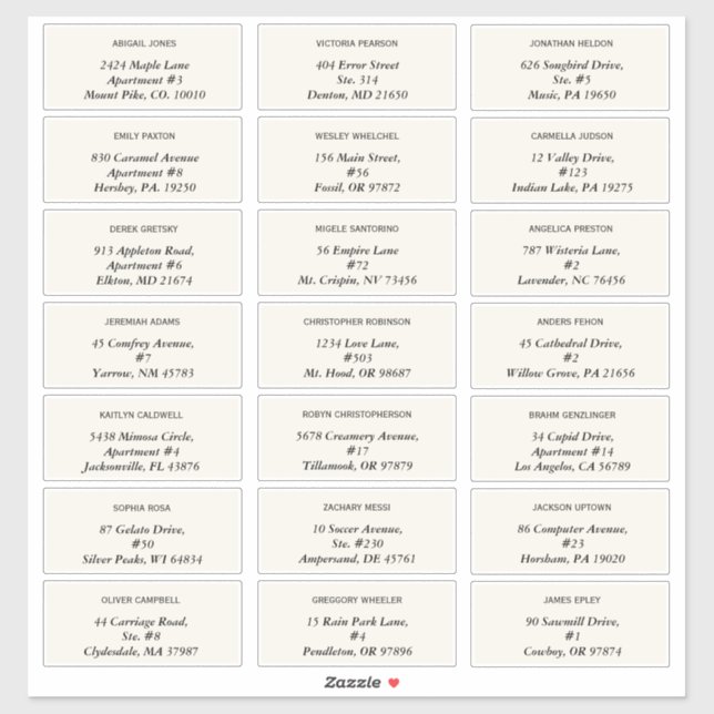 Etiquetas de Endereço de Convidado para Daisy Wedd (Folha)