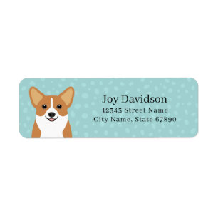 Etiquetas de Endereço de Devolução Corgi