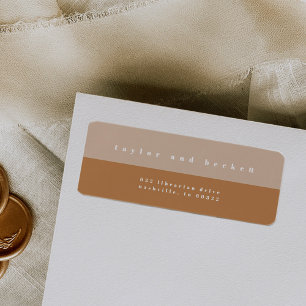 Etiquetas de Endereço de Devolução de Bloco de Cor