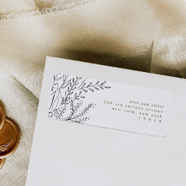 Etiquetas de endereço de devolução de Buquê que es