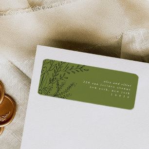 Etiquetas de Endereço de Devolução de Buquê Superf