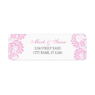 Etiquetas de Endereço de Devolução de Casamento