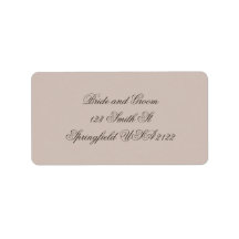 Etiquetas de Endereço de Devolução de Casamento de