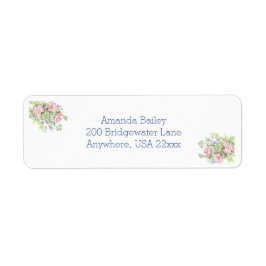 Etiquetas de Endereço de Devolução de Casamento Fl