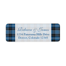 Etiquetas de Endereço de Devolução de Clark Tartan