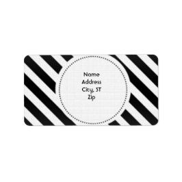 Etiquetas de endereço de devolução de faixa branca