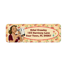 Etiquetas de Endereço de Devolução de Feliz Dona d