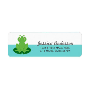 Etiquetas de Endereço de Devolução de Froggy